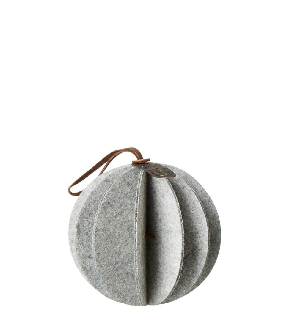 OOhh Hanging Felt Xmas Ball white